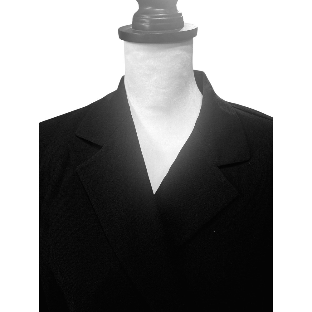 Liz Claiborne Collection Black Double Breasted Blazer Women Size 12 lightweight - Picture 4 of 14